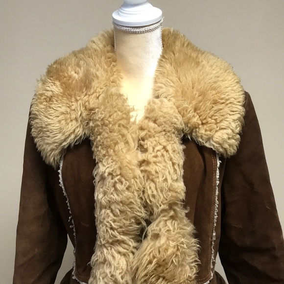 📏 Vintage Winter Suede Coat - Picture 3 of 16